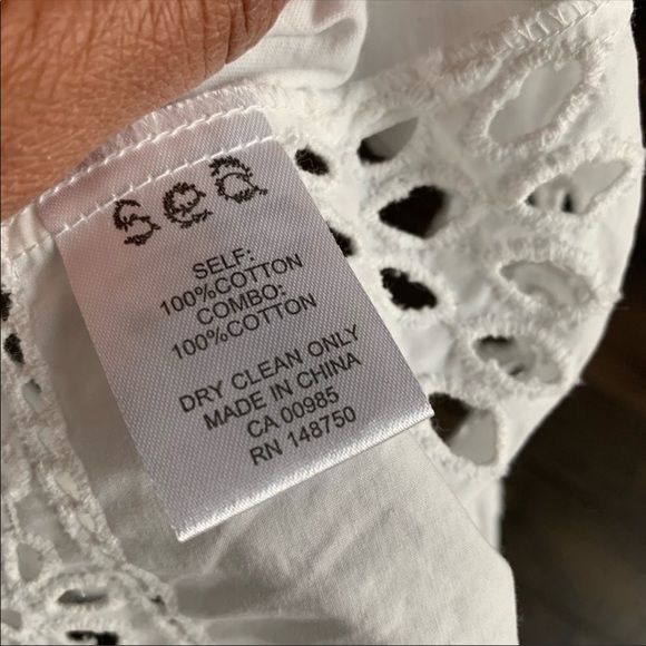 MOVING! SEA NEW YORK 100% Cotton Eyelet Tee $198 S - Picture 7 of 7